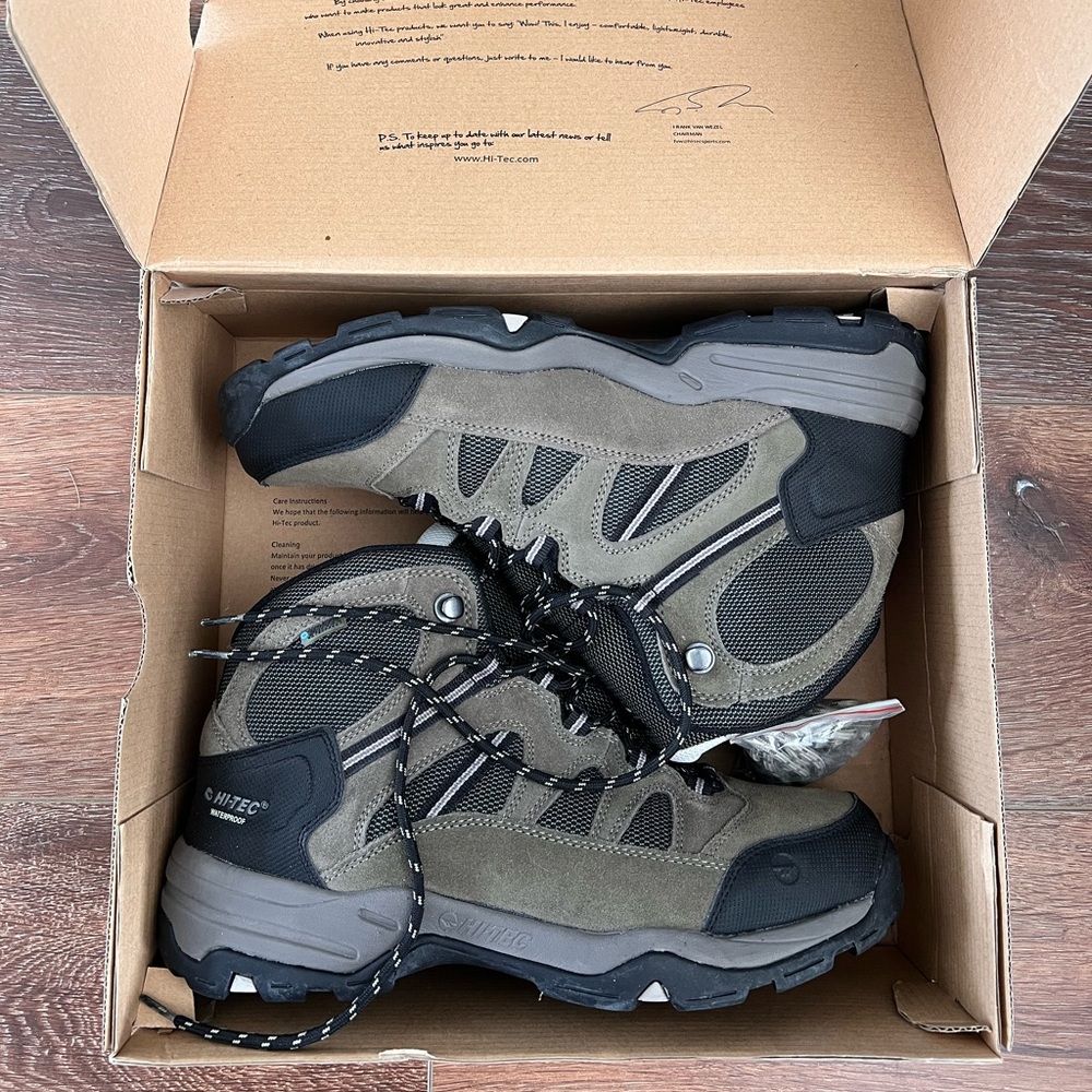 Hi-Tec Men's Black and Brown Outdoor Boots